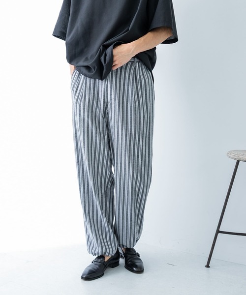 Fresh Service CORPORATE EASY PANTS [BK STRIPE] - Fresh