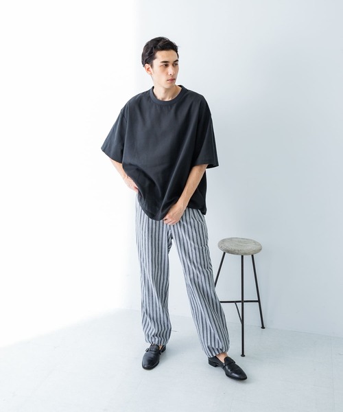 ✨美品✨近年 慈雨 サルエルパンツ ペチコート付き ストライプ イージーパンツ ✨美品✨近年 慈雨 サルエルパンツ ペチコート付き ストライプ