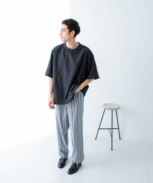 ✨美品✨近年 慈雨 サルエルパンツ ペチコート付き ストライプ イージーパンツ ✨美品✨近年 慈雨 サルエルパンツ ペチコート付き ストライプ