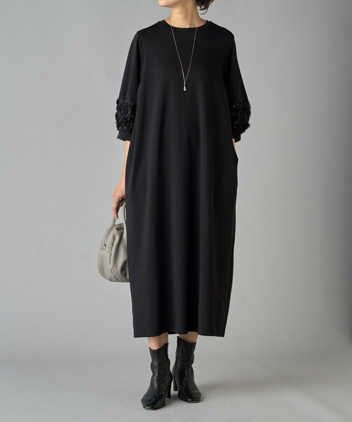 ソデフラワーワンピ（ワンピース）｜BEARDSLEY（ビアズリー）の