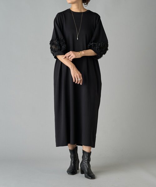 ソデフラワーワンピ（ワンピース）｜BEARDSLEY（ビアズリー）の