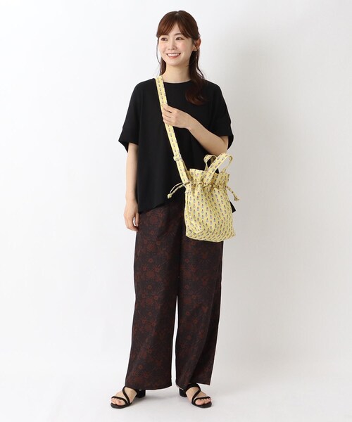 one'sterrace(ワンズテラス)の「ブロックプリント 巾着2WAYバッグ(トートバッグ・レディース・ブルー系その他7/グリーン系その他6/イエロー系8・99)」の21枚目の写真