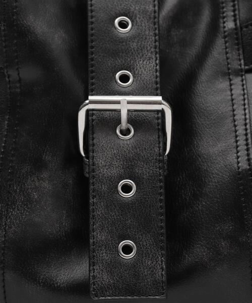 WEGO（ウィゴー）の「WEGO/ベルトデザインBIGショルダー（ショルダーバッグ・レディース・ブラウン/ブラック・FREE）」の21枚目の写真