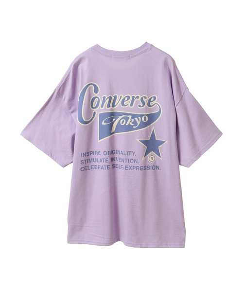 CONVERSE TOKYO（コンバーストウキョウ）の「【限定展開】FLAG LOGO TEE（Tシャツ/カットソー・レディース・ホワイト/ブラック/ライラック/ボルドー・MEDIUM/SMALL）」の10枚目の写真