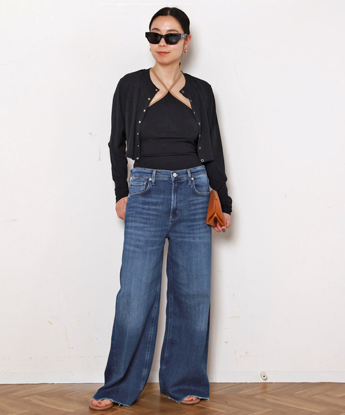 Citizens of humanity(シチズンズオブヒューマニティー)の「【CITIZENS of HUMANITY】LYRA WIDE LEG CROP(デニムパンツ・レディース・ブルー・25/26/27/28/29)」の6枚目の写真