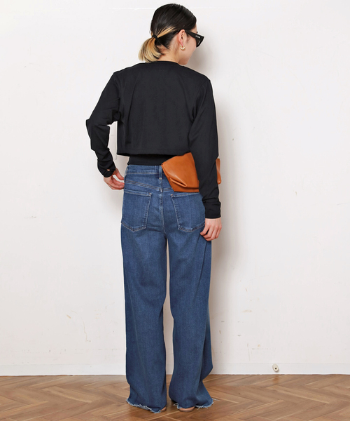 Citizens of humanity(シチズンズオブヒューマニティー)の「【CITIZENS of HUMANITY】LYRA WIDE LEG CROP(デニムパンツ・レディース・ブルー・25/26/27/28/29)」の8枚目の写真