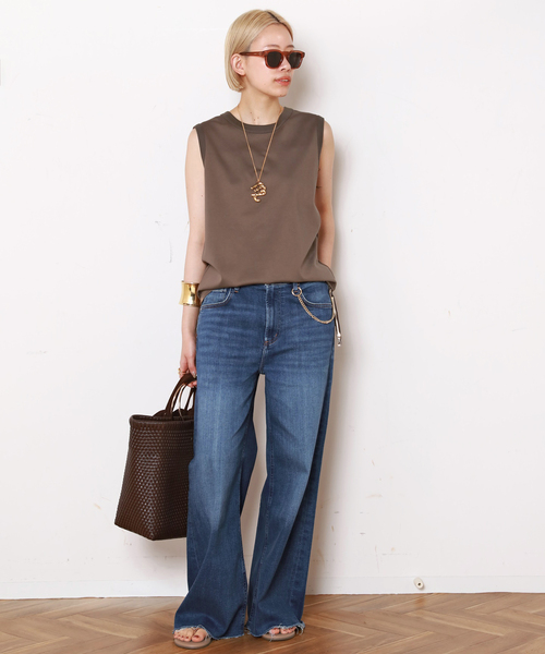 Citizens of humanity(シチズンズオブヒューマニティー)の「【CITIZENS of HUMANITY】LYRA WIDE LEG CROP(デニムパンツ・レディース・ブルー・25/26/27/28/29)」の9枚目の写真