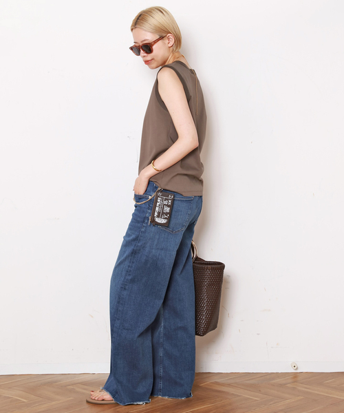 Citizens of humanity(シチズンズオブヒューマニティー)の「【CITIZENS of HUMANITY】LYRA WIDE LEG CROP(デニムパンツ・レディース・ブルー・25/26/27/28/29)」の10枚目の写真
