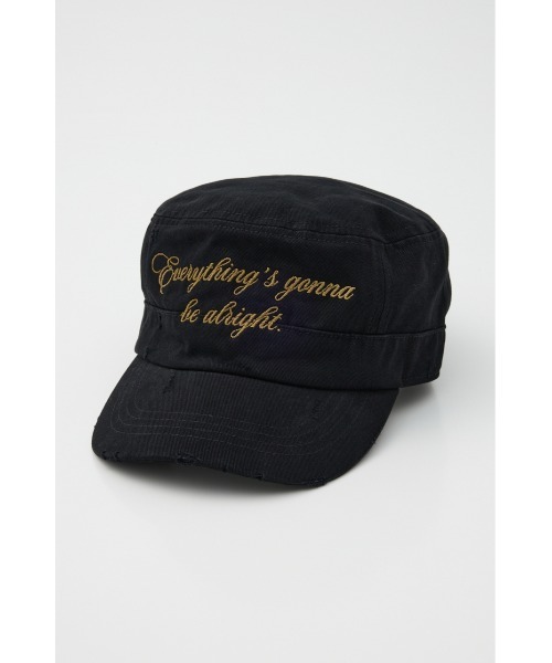 LAGUA GEM(ラグアジェム)の「LETTERING WORK キャップ(キャップ・レディース・ブラウン/ブラック・FREE)」の3枚目の写真