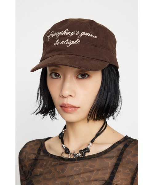LAGUA GEM(ラグアジェム)の「LETTERING WORK キャップ(キャップ・レディース・ブラウン/ブラック・FREE)」の19枚目の写真