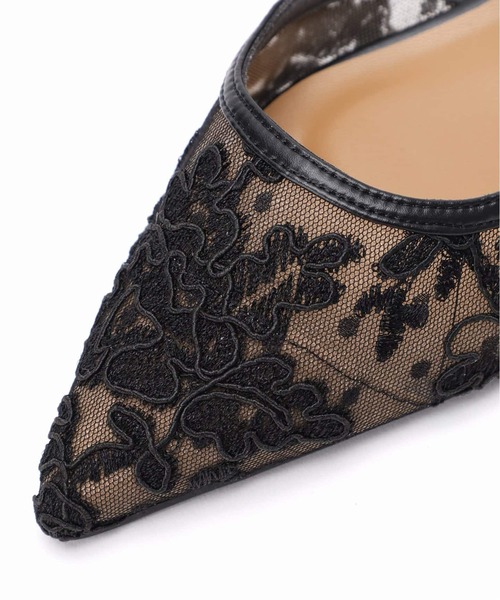 GRISEポインテッドコンビストラップスリングバック 詩人サンエイ