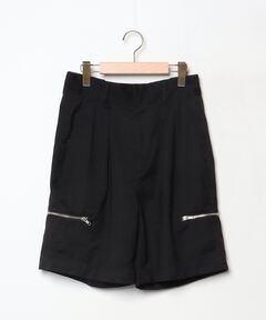 【値下げ】ジョンローレンスサリバン　ウールショーツ　zip WOOL GABARDINE ZIP SHORTS（その他パンツ）｜JOHN LAWRENCE