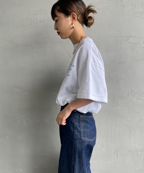 THE SHINZONE（ザ　シンゾーン）の「[THE SHINZONE/ザ シンゾーン] POOL SIDE バックプリントTシャツ（Tシャツ/カットソー・レディース・ホワイト/グレー・0）」の9枚目の写真