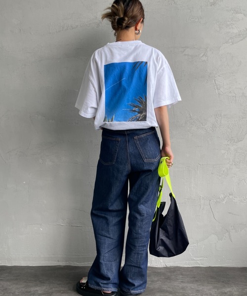 THE SHINZONE（ザ　シンゾーン）の「[THE SHINZONE/ザ シンゾーン] POOL SIDE バックプリントTシャツ（Tシャツ/カットソー・レディース・ホワイト/グレー・0）」の12枚目の写真