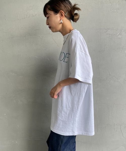 THE SHINZONE（ザ　シンゾーン）の「[THE SHINZONE/ザ シンゾーン] POOL SIDE バックプリントTシャツ（Tシャツ/カットソー・レディース・ホワイト/グレー・0）」の14枚目の写真