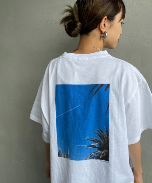 THE SHINZONE（ザ　シンゾーン）の「[THE SHINZONE/ザ シンゾーン] POOL SIDE バックプリントTシャツ（Tシャツ/カットソー・レディース・ホワイト/グレー・0）」の20枚目の写真