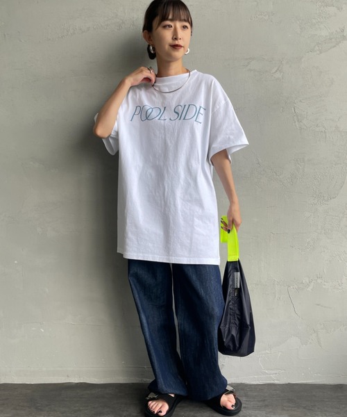 THE SHINZONE（ザ　シンゾーン）の「[THE SHINZONE/ザ シンゾーン] POOL SIDE バックプリントTシャツ（Tシャツ/カットソー・レディース・ホワイト/グレー・0）」の16枚目の写真