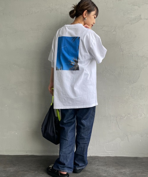 THE SHINZONE（ザ　シンゾーン）の「[THE SHINZONE/ザ シンゾーン] POOL SIDE バックプリントTシャツ（Tシャツ/カットソー・レディース・ホワイト/グレー・0）」の18枚目の写真