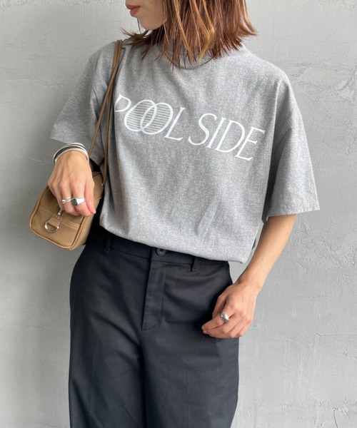 THE SHINZONE（ザ　シンゾーン）の「[THE SHINZONE/ザ シンゾーン] POOL SIDE バックプリントTシャツ（Tシャツ/カットソー・レディース・ホワイト/グレー・0）」の22枚目の写真