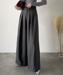 Classical Evon（クラシカルエヴォン）の「【Classical Evon】オンもオフも、品よくモードに。ヘリンボーン2タックスラックスパンツ（セットアップ可）（スラックス）」