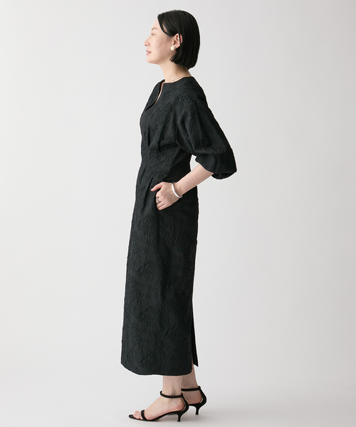 ジャガードウエストシェイプワンピース（ワンピース）｜VERMEIL par