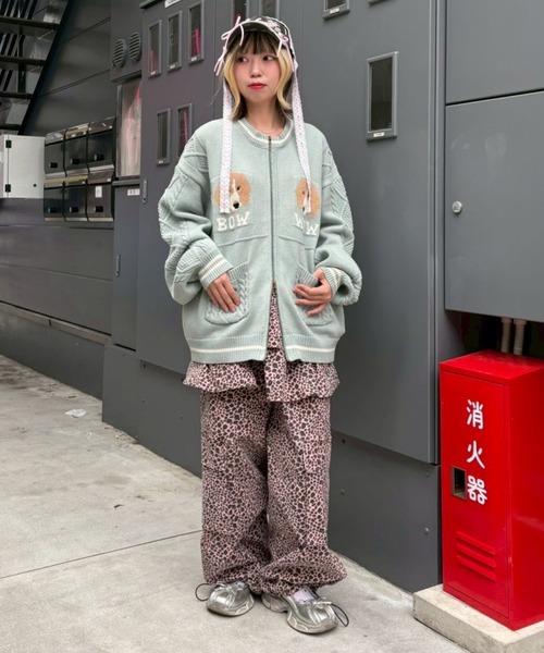 セール】TWIN DOGS KNIT ジャンパー（ニット/セーター）｜Candy