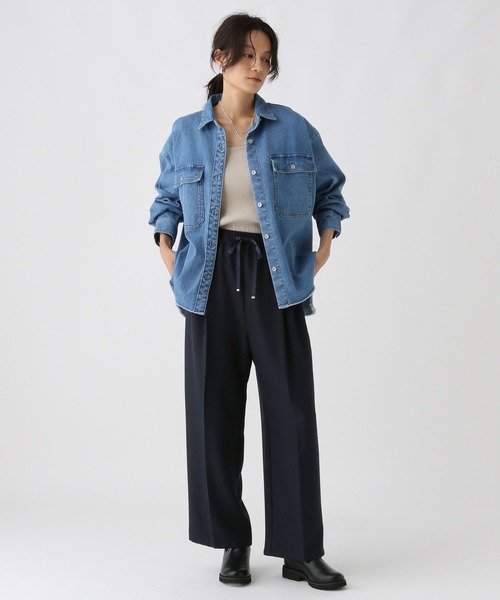 セール】映えラクタックストレートパンツ＜低身長サイズあり