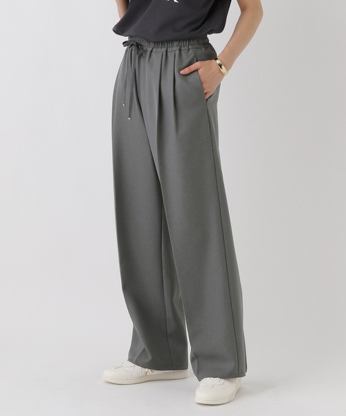 パンツ rara セール】映えラクタックストレートパンツ＜低身長サイズあり