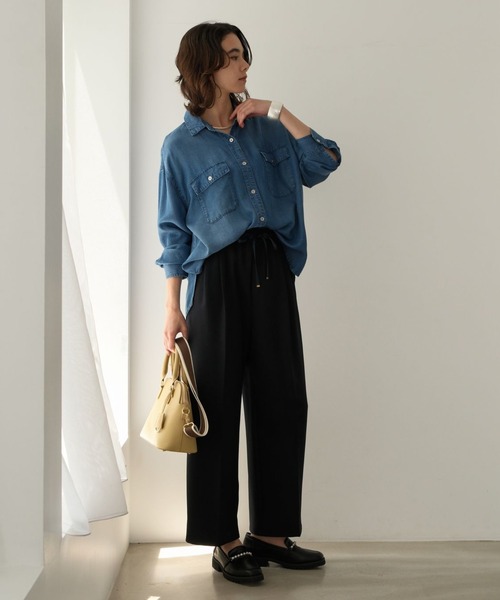 Elura（エルーラ）の「映えラクタックストレートパンツ＜低身長サイズ