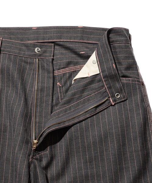 BEAMS PLUS(ビームスプラス)の「ユニフォーム サージ ピンストライプ ペインターパンツ(その他パンツ・メンズ・カーキ/グレー・S/XL/L/M)」の9枚目の写真