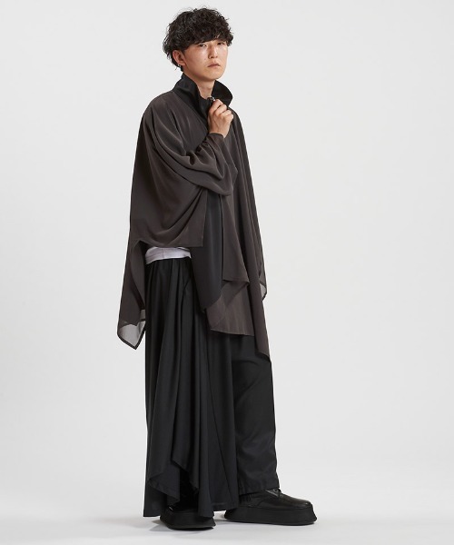 NO ID.(ノーアイディ)の「mlt5343-ハーフZIPリバーシブルPO プルオーバー(Tシャツ/カットソー・メンズ・グレー/ブラック・ONE SIZE)」の16枚目の写真
