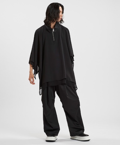NO ID.(ノーアイディ)の「mlt5343-ハーフZIPリバーシブルPO プルオーバー(Tシャツ/カットソー・メンズ・グレー/ブラック・ONE SIZE)」の19枚目の写真