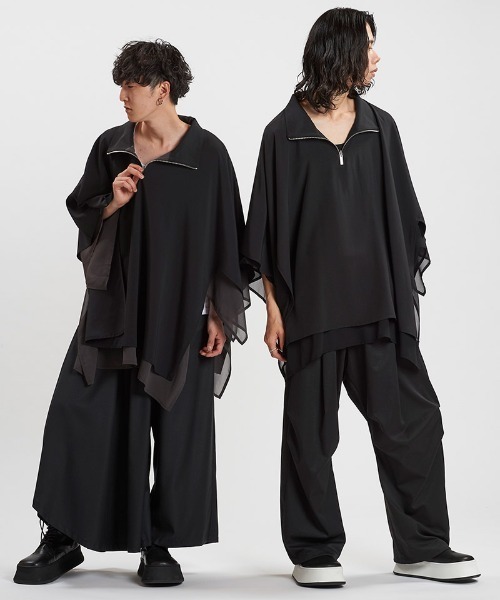 NO ID.(ノーアイディ)の「mlt5343-ハーフZIPリバーシブルPO プルオーバー(Tシャツ/カットソー・メンズ・グレー/ブラック・ONE SIZE)」の20枚目の写真