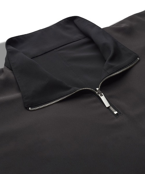 NO ID.(ノーアイディ)の「mlt5343-ハーフZIPリバーシブルPO プルオーバー(Tシャツ/カットソー・メンズ・グレー/ブラック・ONE SIZE)」の6枚目の写真