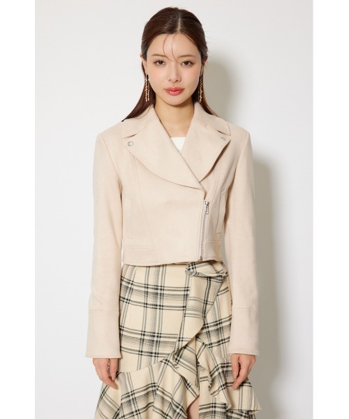 セール】25AWフェイクスエードライダースジャケット 秋服（ライダース