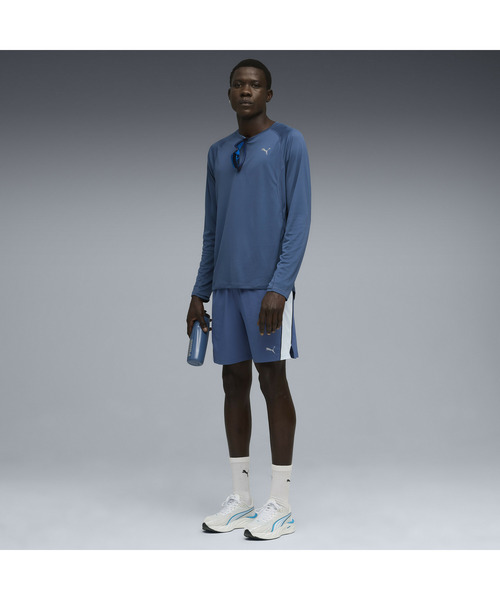 PUMA(プーマ)の「PUMA プーマ メンズ ランニング ラン ヴェロシティ AOP 長袖 Tシャツ(Tシャツ/カットソー・メンズ・インディゴブルー・LARGE/MEDIUM/XX-LARGE/SMALL/X-LARGE)」の3枚目の写真