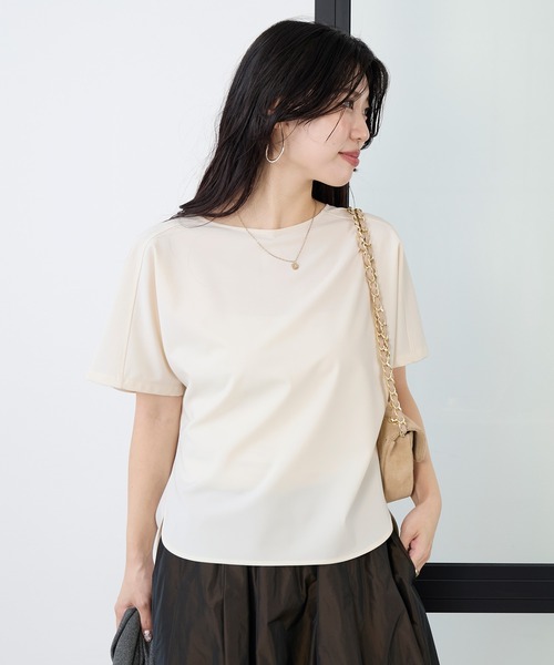 MICA&DEAL（マイカ＆ディール）の「T-ブラウス〈セットアップ対応〉（シャツ/ブラウス・レディース・ダークネイビー/ブラック/オフホワイト・FREE）」の2枚目の写真