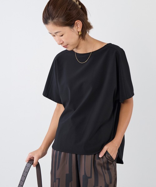 MICA&DEAL（マイカ＆ディール）の「T-ブラウス〈セットアップ対応〉（シャツ/ブラウス・レディース・ダークネイビー/ブラック/オフホワイト・FREE）」の3枚目の写真