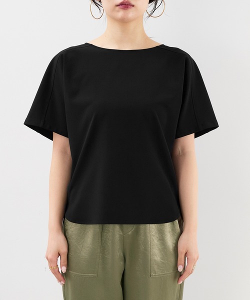 MICA&DEAL（マイカ＆ディール）の「T-ブラウス〈セットアップ対応〉（シャツ/ブラウス・レディース・ダークネイビー/ブラック/オフホワイト・FREE）」の17枚目の写真