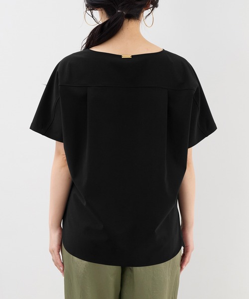 MICA&DEAL（マイカ＆ディール）の「T-ブラウス〈セットアップ対応〉（シャツ/ブラウス・レディース・ダークネイビー/ブラック/オフホワイト・FREE）」の19枚目の写真