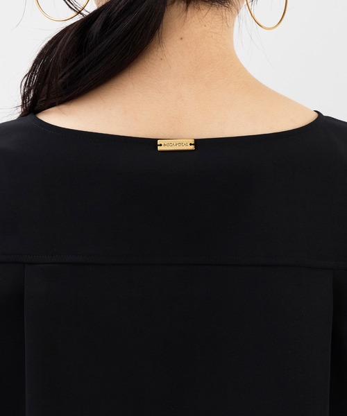 MICA&DEAL（マイカ＆ディール）の「T-ブラウス〈セットアップ対応〉（シャツ/ブラウス・レディース・ダークネイビー/ブラック/オフホワイト・FREE）」の20枚目の写真