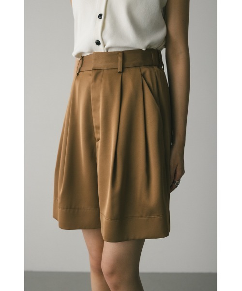 STYLEMIXER（スタイルミキサー）の「サテンハーフパンツ（その他パンツ・レディース・キャメル/ブラック/アイボリー・SMALL/MEDIUM）」の3枚目の写真