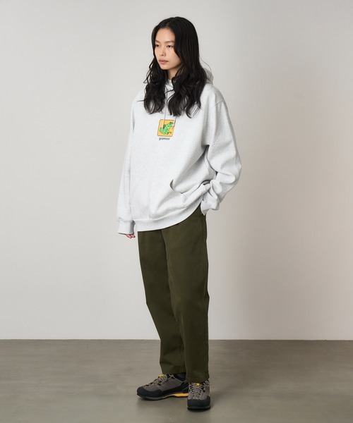 Gramicci(グラミチ)の「TOAD HOODED SWEATSHIRT|トードフーデッドスウェットシャツ(パーカー・メンズ・ヘザーグレー/ダークネイビー/ダークブラウン系・S/L/XL/M/XXL)」の6枚目の写真