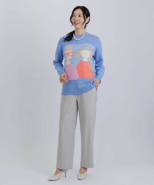 ウール100％BIGイラストニット（ニット/セーター）｜STUDIO PICONE