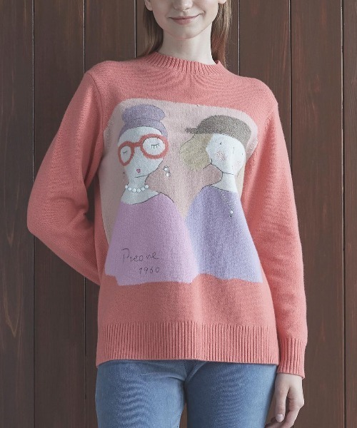 ウール100％BIGイラストニット（ニット/セーター）｜STUDIO PICONE