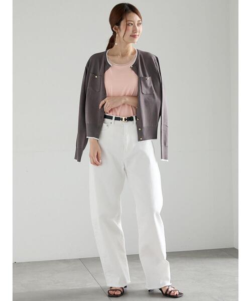 Te chichi(テチチ)の「チュールトリムタンクトップ(タンクトップ・レディース・ピンク/ブラック/チャコールグレー・F)」の7枚目の写真