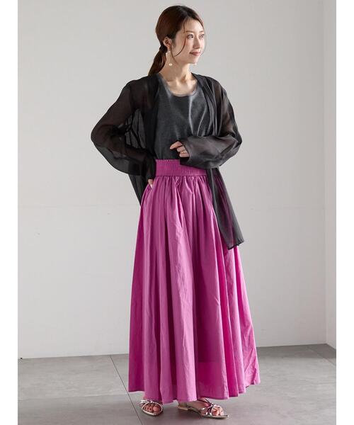 Te chichi(テチチ)の「チュールトリムタンクトップ(タンクトップ・レディース・ピンク/ブラック/チャコールグレー・F)」の12枚目の写真