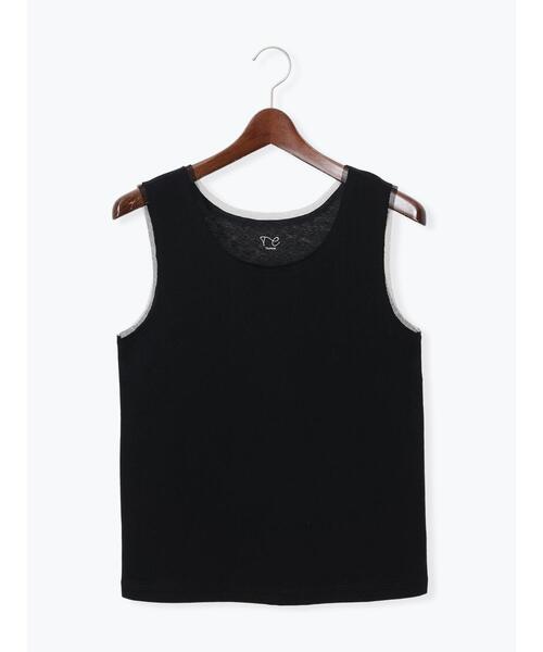 Te chichi(テチチ)の「チュールトリムタンクトップ(タンクトップ・レディース・ピンク/ブラック/チャコールグレー・F)」の15枚目の写真
