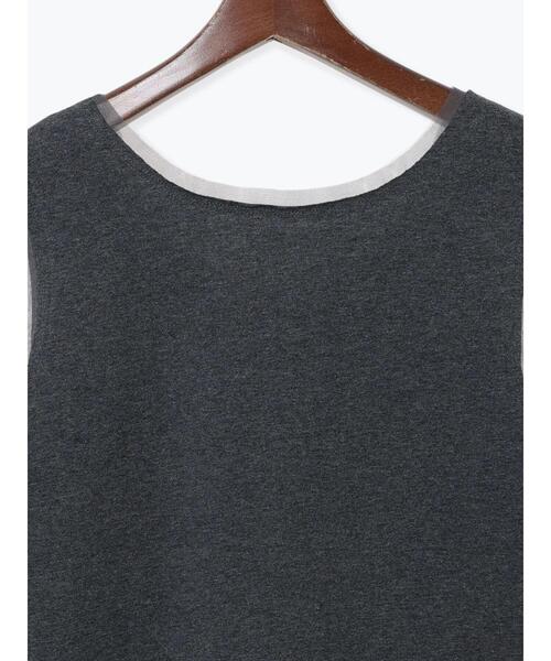 Te chichi(テチチ)の「チュールトリムタンクトップ(タンクトップ・レディース・ピンク/ブラック/チャコールグレー・F)」の22枚目の写真