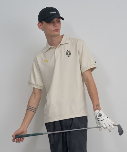 Mid 90s Club(ミッドナインティーズクラブ)の「5-Star Club Polo(ポロシャツ・メンズ・ブラック/グレー/ベージュ・X-LARGE/LARGE/MEDIUM)」の3枚目の写真
